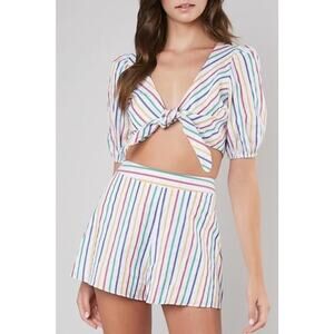Do & Bo Rainbow Short and Crop Top Set
